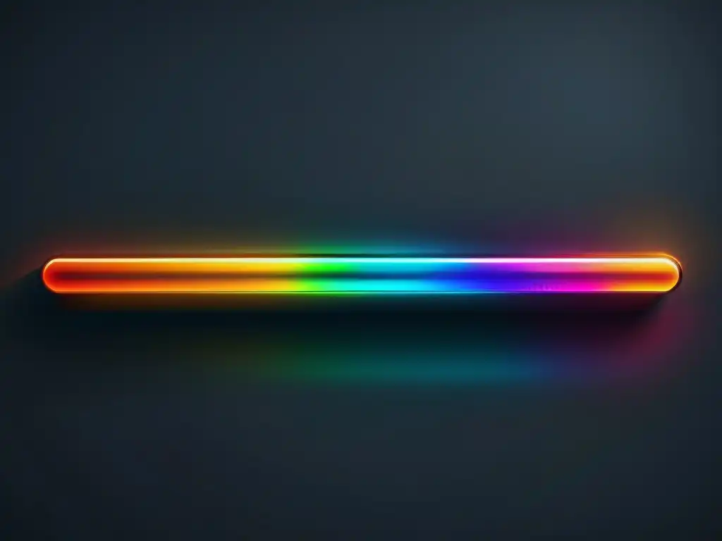 Barra de carga futurista: optimización SEO Una barra de carga futurista y minimalista en colores vibrantes, simbolizando la automatización de carga para SEO en un entorno tecnológico sofisticado