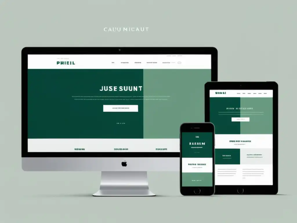 Diseño web minimalista y profesional para una experiencia de usuario óptima Un diseño web minimalista y rápido que exuda profesionalismo y principios de SEO para diseño web rápido