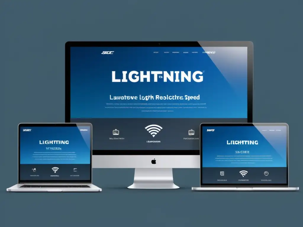 Interfaz web ultradetallada en 8k con carga ultrarrápida y diseño minimalista Captura la esencia de un diseño web rápido con principios de SEO para una experiencia de usuario óptima en una interfaz minimalista y sofisticada