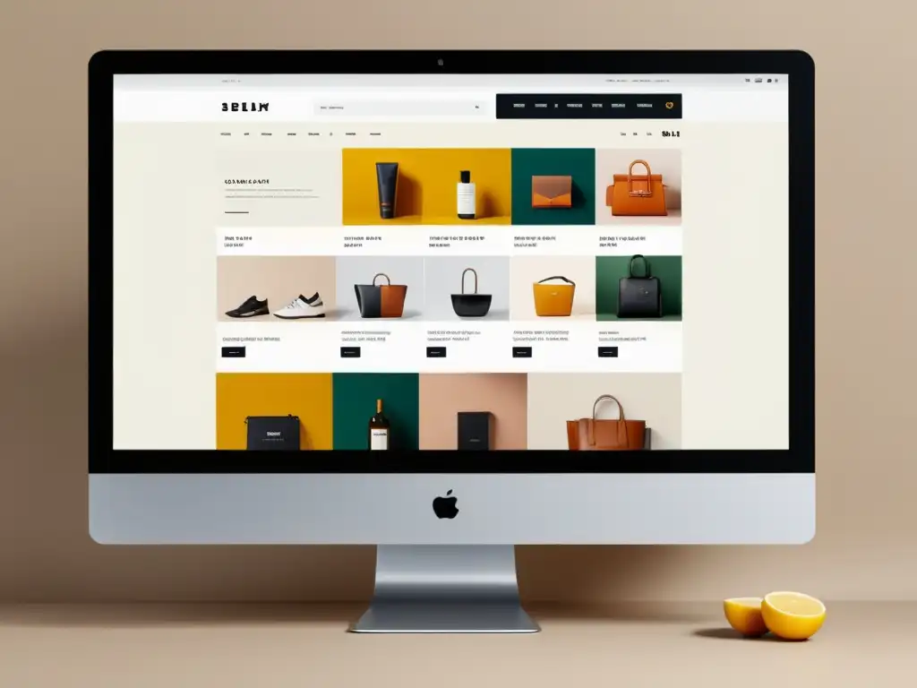 Interfaz de ecommerce moderna y atractiva para compras online Captura la esencia de un elegante sitio web de ecommerce