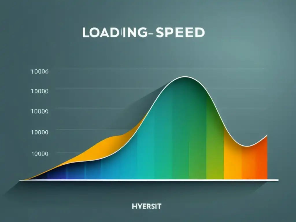 Gráfico comparativo de velocidad de carga: impacto visual Gráfico de comparación de velocidad de carga web, mostrando diferencias entre carga lenta y rápida