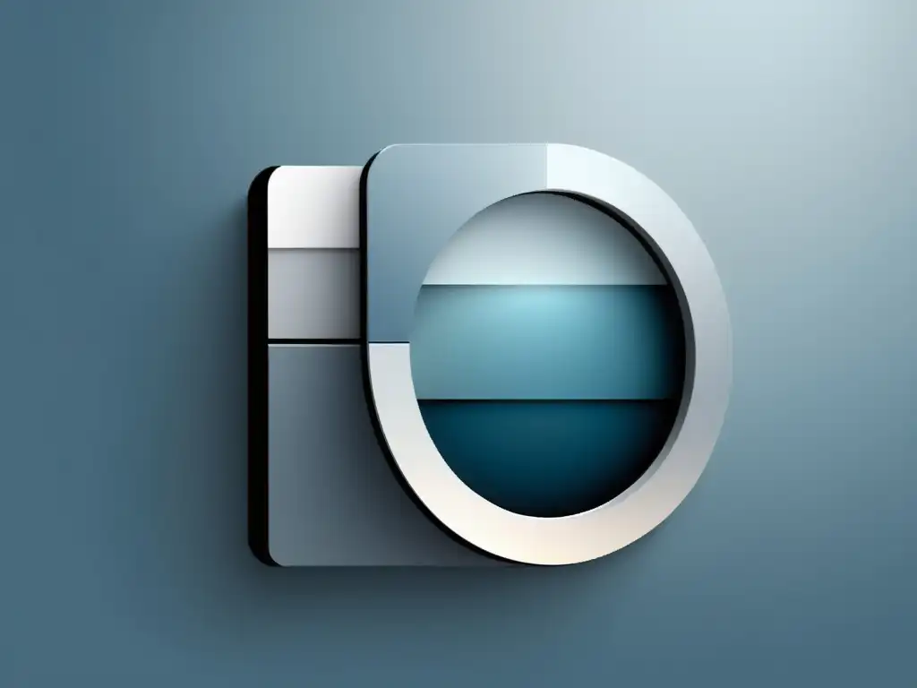 Una herramienta de evaluación de usabilidad web, moderna y sofisticada, con líneas nítidas y colores relajantes en tonos de azul y gris