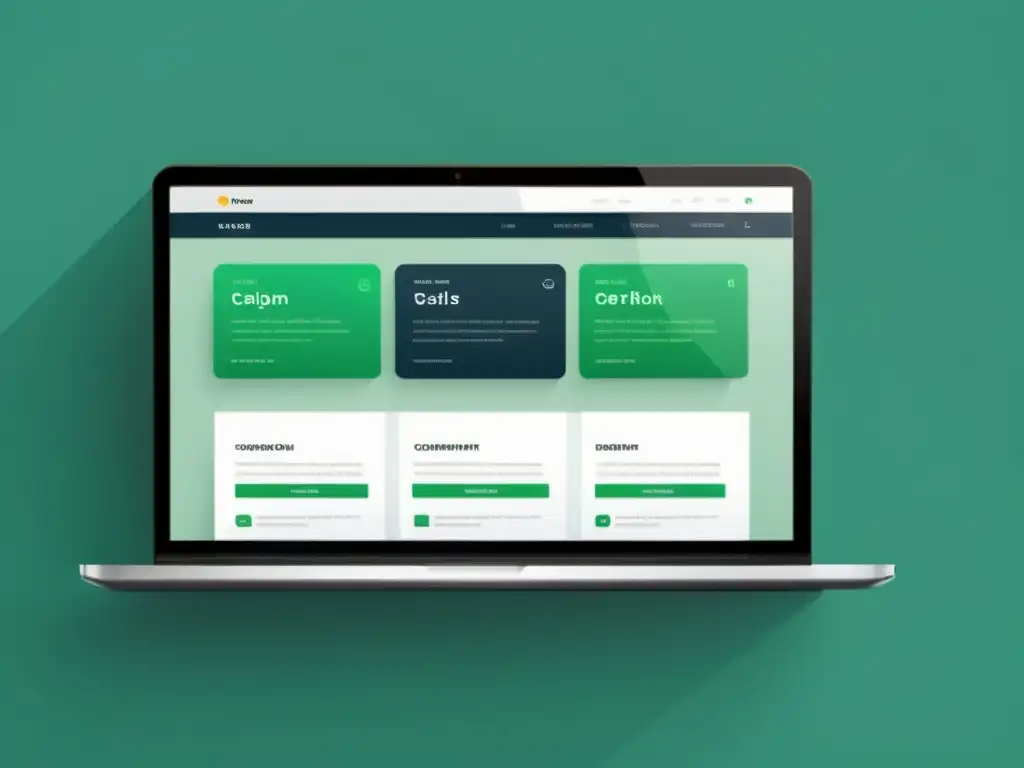Diseño de interfaz de usuario moderno y minimalista para SEO Interfaz de usuario minimalista y moderna, con elementos de navegación intuitivos