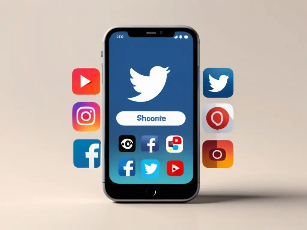 Optimización Profesional de Videos para Redes Sociales Un teléfono inteligente muestra un video optimizado para redes sociales