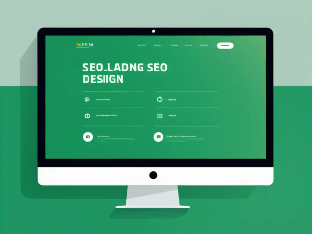 Diseño web minimalista y rápido para una experiencia perfecta Una web minimalista con diseño rápido que muestra los principios de SEO para un sitio atractivo y eficiente